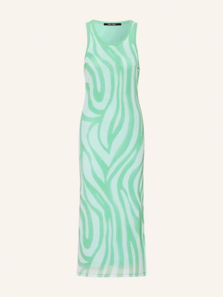Sukienka długa z siateczką Marc Aurel zielona