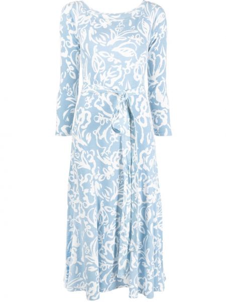 Макси рокля с принт Polo Ralph Lauren синьо