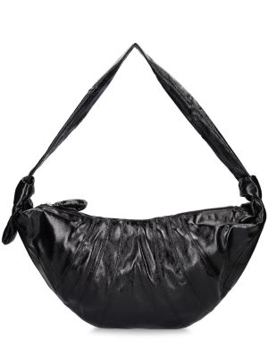 Βαμβακερή τσάντα ώμου Lemaire μαύρο