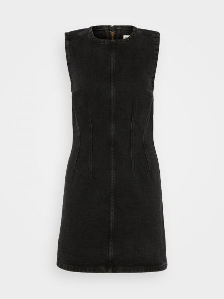 Sukienka jeansowa Abercrombie & Fitch czarna