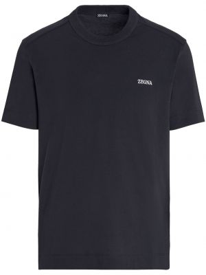 T-shirt brodé en coton Zegna