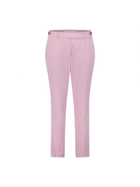 Spodnie z kieszeniami eleganckie Betty & Co różowe