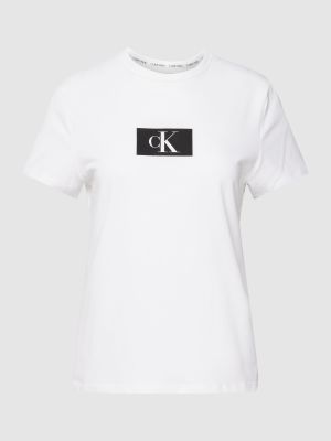 Biała koszulka z nadrukiem Calvin Klein Underwear