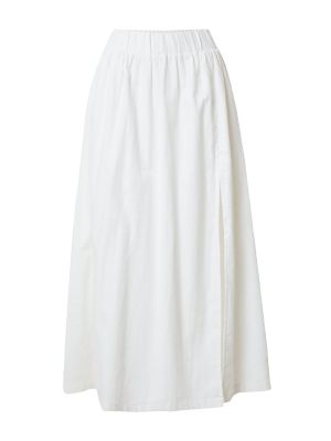 Maxi φούστα Abercrombie & Fitch λευκό