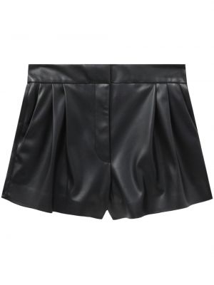 Shorts en cuir Stella Mccartney noir