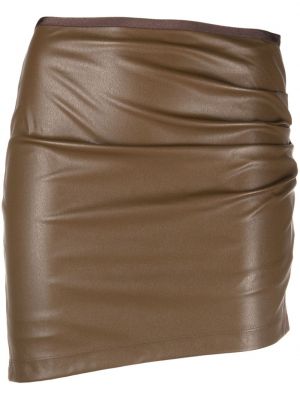 Asymetrická sukňa Helmut Lang hnedá