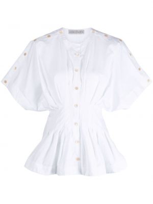 Relaxed блуза с копчета Palmer//harding бяло