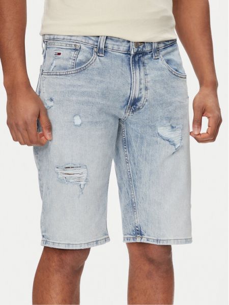 Slim fit džínové šortky Tommy Jeans modré
