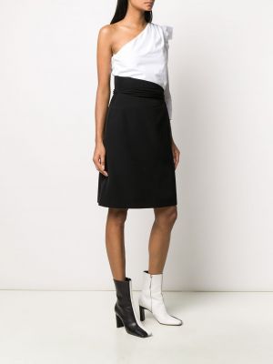 Černé asymetrické mini sukně Alaïa Pre-owned