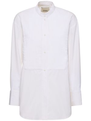Medvilninė marškiniai Isabel Marant balta