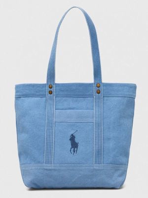 Shopperka Polo Ralph Lauren niebieska