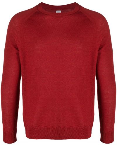 Jersey de tela jersey de cuello redondo Eleventy rojo