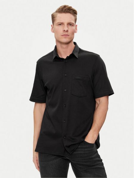 Priliehavá košeľa Calvin Klein čierna