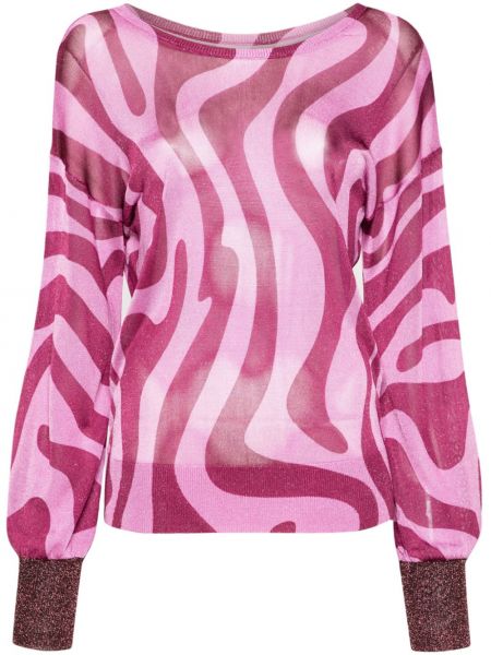 Пуловер с абстрактен десен Liu Jo