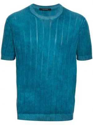 T-shirt aus baumwoll Tagliatore blau