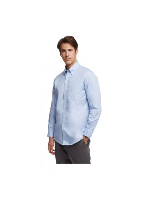 Chemise à boutons slim Brooks Brothers bleu