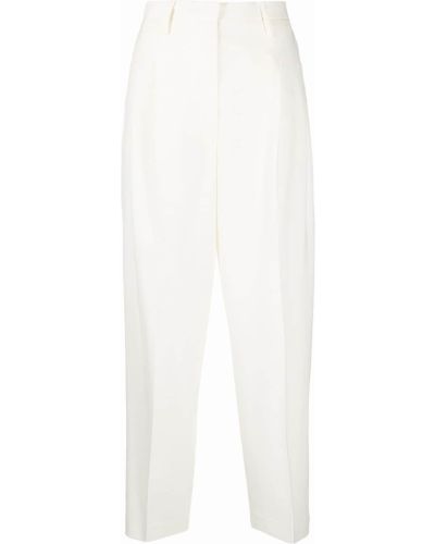 Pantalones rectos de cintura alta Remain blanco