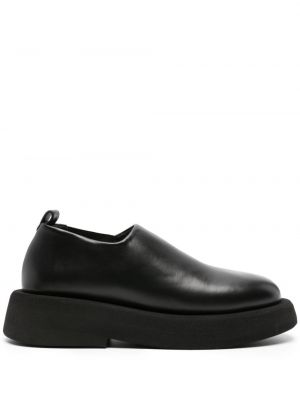 Pantofi loafer din piele cu platformă Marsell negru