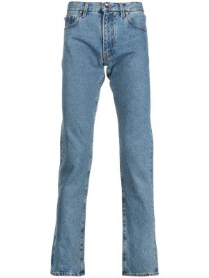 Gestreifte slim fit skinny jeans mit print Off-white