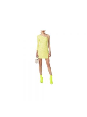 Mini vestido Elisabetta Franchi amarillo