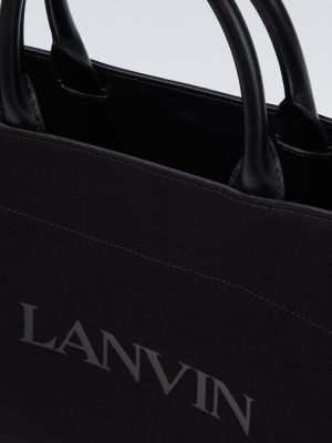 Shopperka skórzana Lanvin czarna