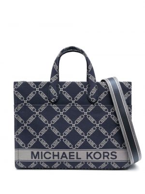 Bőr bevásárlótáska Michael Michael Kors kék