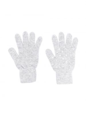 Pletené vlněné rukavice Ermanno Firenze šedé
