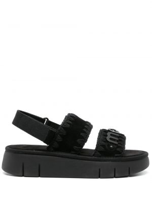 Sandales à plateforme Mou noir
