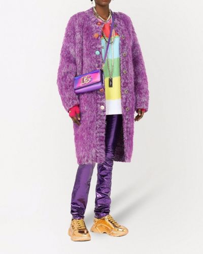 Cárdigan con botones Dolce & Gabbana violeta