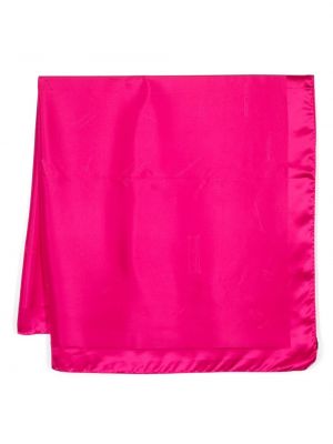 Копринен шал с принт Lanvin розово