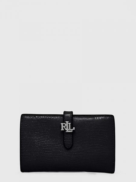 Кожаный кошелек Lauren Ralph Lauren черный