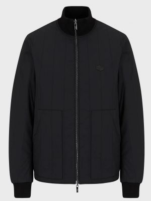 Черная демисезонная куртка Emporio Armani