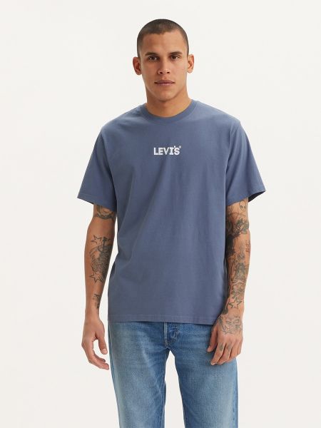 Camiseta manga corta de cuello redondo Levi's azul