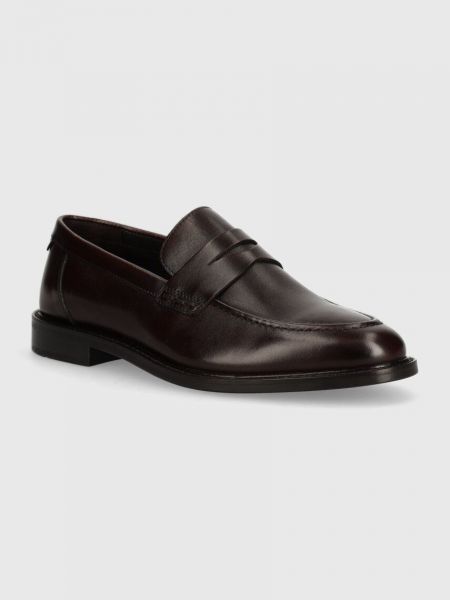 Pantofi loafer din piele Gant maro