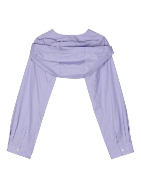 Veste en coton à capuche Comme Des Garçons Shirt violet