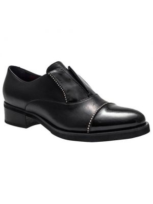 Черные кожаные ботинки Luca Grossi