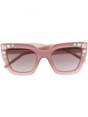 Oversize слънчеви очила с кристали Carolina Herrera