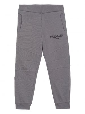 Printti housut tytöille Balmain Kids harmaa