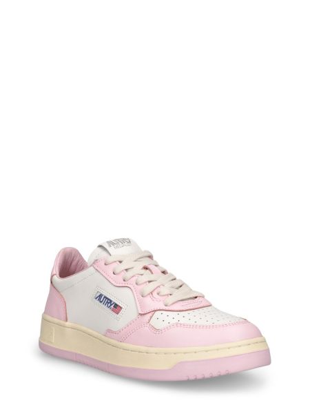 Sneakers di pelle Autry rosa