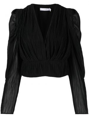 Блуза с v-образно деколте Iro черно