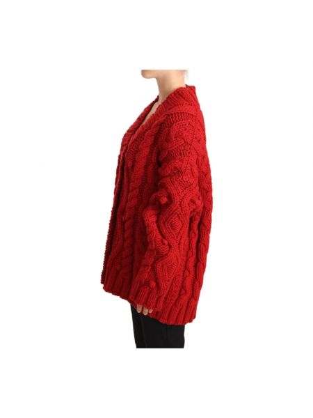 Cárdigan de lana Dolce & Gabbana rojo