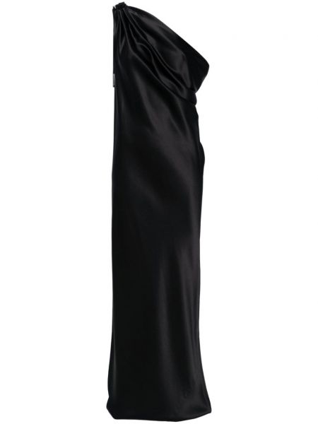 Hedvábné večerní šaty Max Mara černé