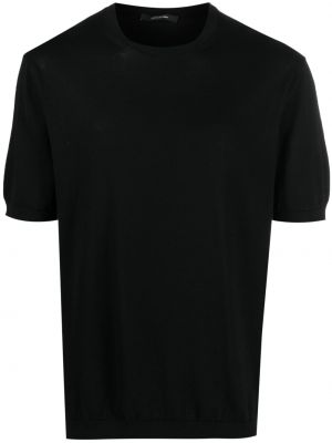 Strick t-shirt Tagliatore schwarz