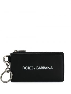 Портмоне с принт Dolce & Gabbana черно