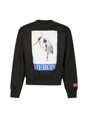 Czarna bluza z kapturem Heron Preston