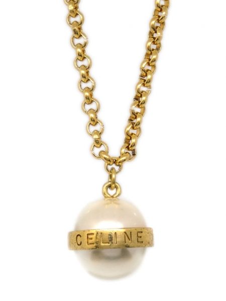 Zawieszka z perełkami Céline Pre-owned złota