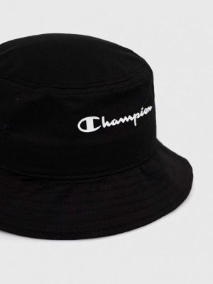 Черная хлопковая шляпа Champion