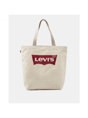 Bolso shopper de algodón Levi's beige