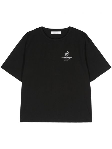 Βαμβακερή μπλούζα με σχέδιο Société Anonyme μαύρο