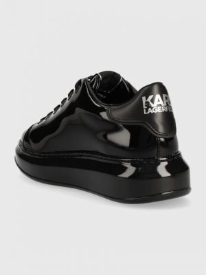 Кожаные кроссовки Karl Lagerfeld черные
